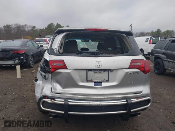 2013 Acura MDX Tech Pkg with VIN 2HNYD2H38DH500999, listed as a IAAI auction lot 40937213 with 138,336 mi miles. Bid and sale history available at carsss.com. Image 6.