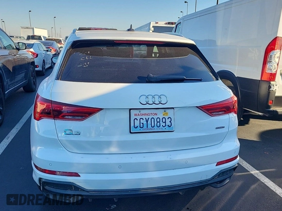 2023 Audi Q3 S line Premium with VIN WA1DECF34P1107427, listed as a IAAI auction lot 42845142 with 43,670 mi miles and . Bid and sale history available at DreamBid. Image 5.