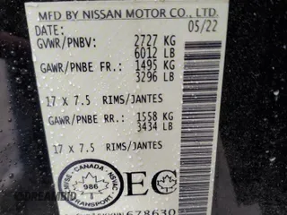2022 Nissan Frontier S z VIN 1N6ED1EKXNN678630, wystawiony jako Copart lot #58047445 z przebiegiem 64 460 mil mil oraz Szkoda całkowita • Salvage title. Historia ofert i sprzedaży dostępna na DreamBid. Obrazek 12.