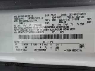 2019 Ford Transit XL z VIN 1FMZK1YM3KKB45079, wystawiony jako Copart lot #43816445 z przebiegiem 43 180 mil mil oraz Szkoda całkowita • Salvage title. Historia ofert i sprzedaży dostępna na DreamBid. Obrazek 13.