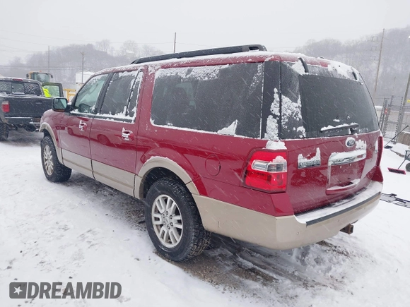 2014 Ford Expedition EL XLT with VIN 1FMJK1J5XEEF52397, listed as a IAAI auction lot 41314697 with 156,522 mi miles. Bid and sale history available at carsss.com. Image 3.