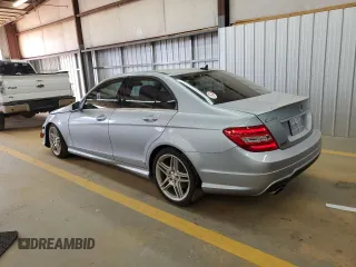 2013 Mercedes-Benz C-Class C 250 Sport with VIN WDDGF4HBXDA753230, listed as a Copart auction lot 49590055 with 105,389 mi miles and Salvage Title. Bid and sale history available at carsss.com. Image 2.