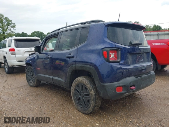 2018 Jeep Renegade Trailhawk with VIN ZACCJBCB5JPH58897, listed as a IAAI auction lot 42299048 with 77,204 mi miles and . Bid and sale history available at DreamBid. Image 3.