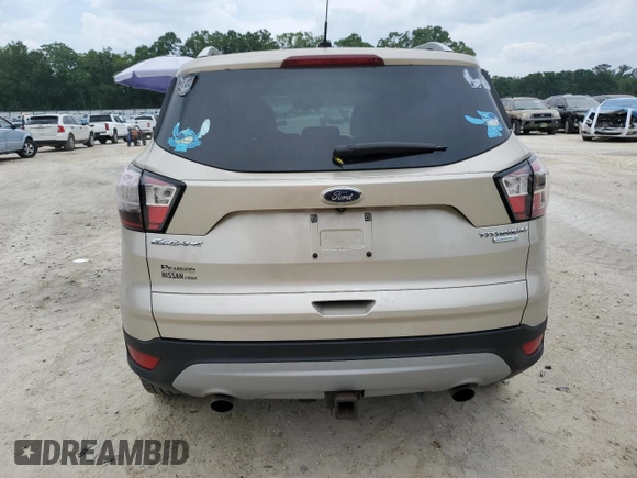 2017 Ford Escape Titanium with VIN 1FMCU0J95HUB96659, listed as a Copart auction lot 54053775 with 69,744 mi miles and Salvage Title. Bid and sale history available at DreamBid. Image 6.
