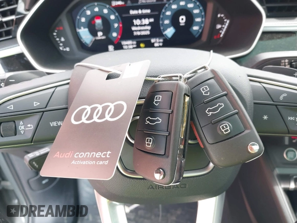 2023 Audi Q3 S line Premium with VIN WA1DECF34P1150360, listed as a IAAI auction lot 42694889 with 19,489 mi miles and . Bid and sale history available at DreamBid. Image 11.