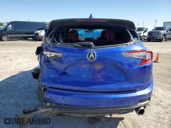 2022 Acura RDX w/A-Spec Package with VIN 5J8TC1H62NL001306, listed as a Copart auction lot 86200214 with 55,646 mi miles and Non Repairable. Bid and sale history available at carsss.com. Image 6.
