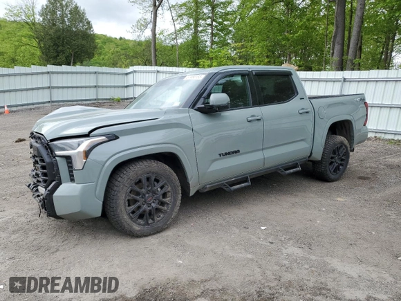 2022 Toyota Tundra SR5 with VIN 5TFLA5DB2NX016055, listed as a Copart auction lot 57480155 with 42,939 mi miles and Salvage title. Bid and sale history available at DreamBid. Image 1.