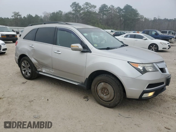 2010 Acura MDX Advance with VIN 2HNYD2H50AH500556, listed as a Copart auction lot 43257045 with 169,799 mi miles and Salvage Title. Bid and sale history available at DreamBid. Image 4.