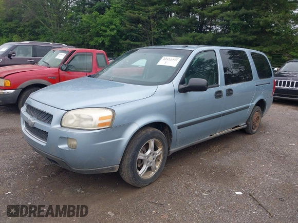 2007 Chevrolet Uplander LS Fleet z VIN 1GNDV23W37D138821, wystawiony jako IAAI lot #42522372 z przebiegiem 238 391 mil mil oraz . Historia ofert i sprzedaży dostępna na DreamBid. Obrazek 2.