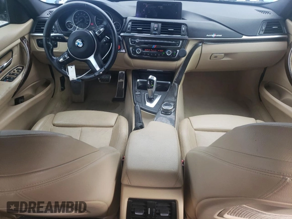 2015 BMW 3 Series 328i xDrive with VIN WBA3B5G50FNS12329, listed as a Copart auction lot 62928215 with 146,562 mi miles and Salvage title. Bid and sale history available at DreamBid. Image 8.
