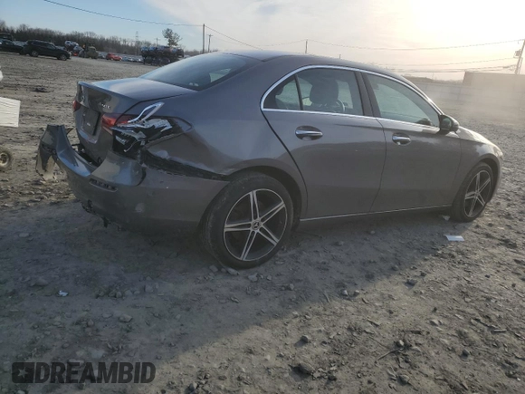 2022 Mercedes-Benz A 220 with VIN W1K3G4FB2NJ337365, listed as a Copart auction lot 44711455 with 29,537 mi miles and Salvage Title. Bid and sale history available at DreamBid. Image 3.