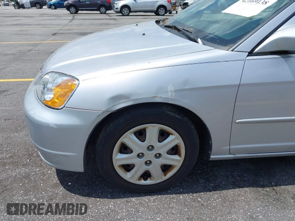 2003 Honda Civic EX with VIN 1HGES26753L007546, listed as a IAAI auction lot 42169138 with 151,688 mi miles. Bid and sale history available at carsss.com. Image 6.