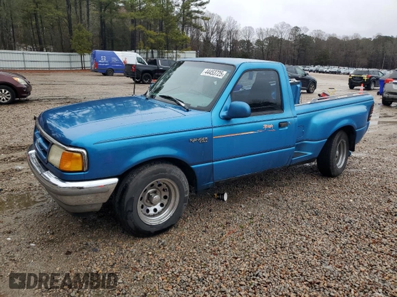 1993 Ford Ranger Splash with VIN 1FTCR10A8PPB07154, listed as a Copart auction lot 44453725 with 29,419 mi miles and Salvage title. Bid and sale history available at DreamBid. Image 1.