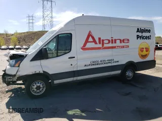 2022 Ford Transit Cargo with VIN 1FTBR3U88NKA64508, listed as a Copart auction lot 55091405 with 81,200 mi miles and Salvage Title. Bid and sale history available at DreamBid. Image 1.