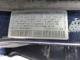 2006 Volkswagen Golf GLS z VIN 9BWGR61J664008691, wystawiony jako Copart lot #84523704 z przebiegiem 240 444 mil mil oraz Szkoda całkowita • Salvage title. Historia ofert i sprzedaży dostępna na DreamBid. Obrazek 14.