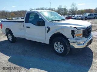 2021 Ford F-150 XL with VIN 1FTMF1EB8MKD78836, listed as a IAAI auction lot 41960797 with 57,461 mi miles. Bid and sale history available at carsss.com. Image 1.