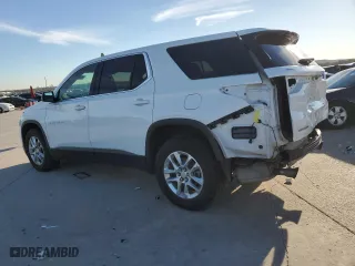 2018 Chevrolet Traverse LS with VIN 1GNERFKW8JJ136136, listed as a Copart auction lot 87877895 with 109,700 mi miles and Salvage Title. Bid and sale history available at carsss.com. Image 2.