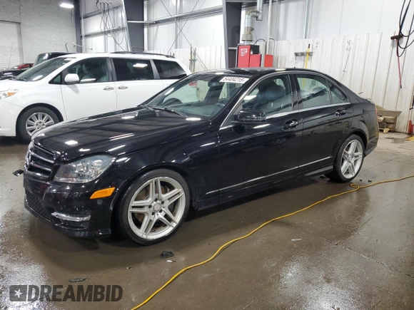 2014 Mercedes-Benz C 300 Sport with VIN WDDGF8AB7ER321568, listed as a Copart auction lot 54404215 with 88,313 mi miles and Salvage Title. Bid and sale history available at DreamBid. Image 1.