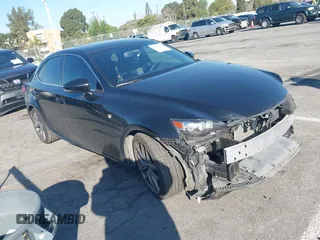2016 Lexus IS with VIN JTHBE1D2XG5023938, listed as a IAAI auction lot 41744997 with 54,555 mi miles. Bid and sale history available at carsss.com. Image 1.