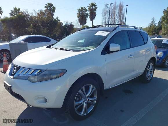 2010 Nissan Murano SL with VIN JN8AZ1MWXAW120261, listed as a IAAI auction lot 41763421 with 158,907 mi miles. Bid and sale history available at carsss.com. Image 6.