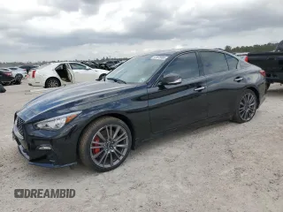 2023 Infiniti Q50 Red Sport 400 z VIN JN1FV7DR5PM590666, wystawiony jako Copart lot #47572085 z przebiegiem 2 749 mil mil oraz Szkoda całkowita • Salvage title. Historia ofert i sprzedaży dostępna na DreamBid. Obrazek 1.