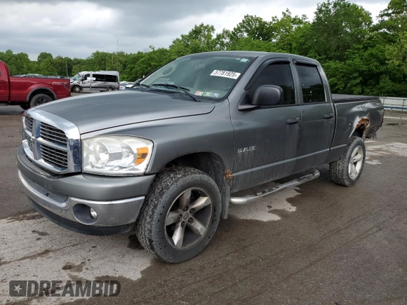 2008 Dodge 1500 ST z VIN 1D7HU18N68J134195, wystawiony jako Copart lot #57781925 z przebiegiem 122 316 mil mil oraz Szkoda całkowita • Salvage title. Historia ofert i sprzedaży dostępna na DreamBid. Obrazek 1.