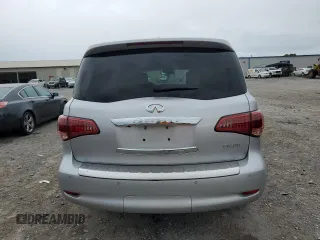 2016 Infiniti QX80 with VIN JN8AZ2NF5G9613664, listed as a Copart auction lot 56059585 with 152,309 mi miles and Salvage title. Bid and sale history available at DreamBid. Image 6.