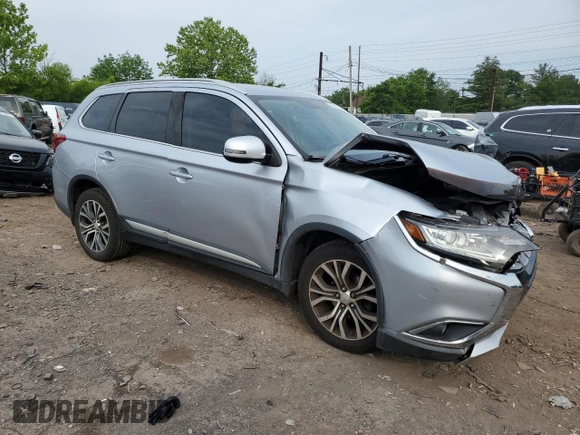 2017 Mitsubishi Outlander SE with VIN JA4AZ3A36HZ050715, listed as a Copart auction lot 59482875 with 74,158 mi miles and Salvage title. Bid and sale history available at DreamBid. Image 4.