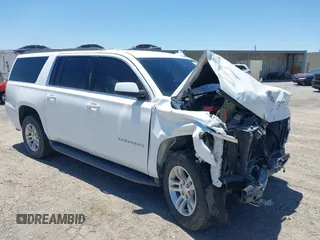 2019 Chevrolet Suburban LS with VIN 1GNSCGKC5KR156105, listed as a IAAI auction lot 42438379 with 86,206 mi miles and . Bid and sale history available at DreamBid. Image 1.