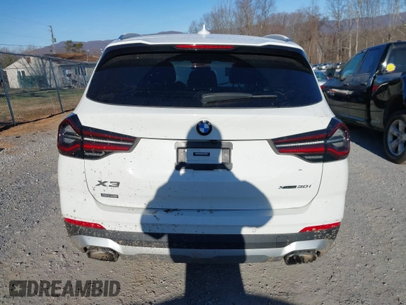 2022 BMW X3 xDrive30i with VIN 5UX53DP09N9K76477, listed as a IAAI auction lot 41164992 with Not Provided miles and . Bid and sale history available at DreamBid. Image 17.