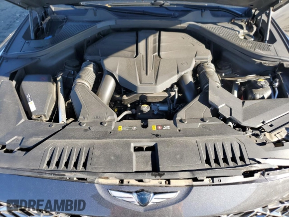 2022 Genesis GV80 Advanced Plus with VIN KMUHCESC4NU075604, listed as a Copart auction lot 81879594 with 34,330 mi miles and Salvage title. Bid and sale history available at DreamBid. Image 13.
