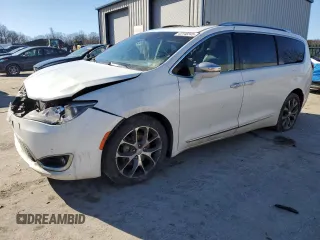 2017 Chrysler Pacifica Limited with VIN 2C4RC1GGXHR837881, listed as a Copart auction lot 43140345 with 296,374 mi miles and Salvage Title. Bid and sale history available at DreamBid. Image 1.