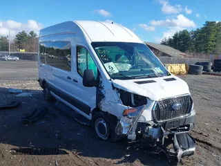 2024 Ford Transit Passenger XL with VIN 1FBAX2X83RKB05418, listed as a IAAI auction lot 40930608 with 2,344 mi miles and . Bid and sale history available at DreamBid. Image 1.