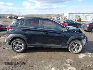2023 Hyundai Kona SEL with VIN KM8K6CAB8PU041614, listed as a IAAI auction lot 41493717 with 1 mi miles. Bid and sale history available at carsss.com. Image 12.