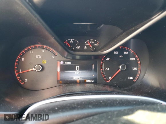 2016 GMC Canyon 4WD SLT with VIN 1GTP6DE10G1259842, listed as a Copart auction lot 43312525 with 110,978 mi miles and Non Repairable. Bid and sale history available at carsss.com. Image 9.