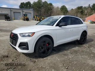 2021 Audi Q5 Premium Plus with VIN WA1BAAFY7M2012224, listed as a Copart auction lot 49976765 with 0 mi miles and Salvage Title. Bid and sale history available at carsss.com. Image 1.