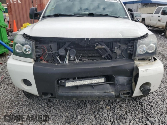 2005 Nissan Titan SE with VIN 1N6BA07B25N535867, listed as a Copart auction lot 45205415 with 207,858 mi miles and Salvage Title. Bid and sale history available at DreamBid. Image 11.