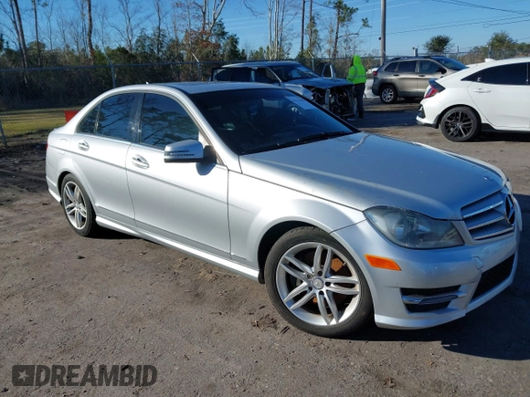 2013 Mercedes-Benz C 300 Sport with VIN WDDGF8AB2DG129176, listed as a IAAI auction lot 41354986 with 109,453 mi miles and . Bid and sale history available at carsss.com. Image 1.