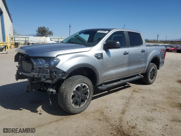 2021 Ford Ranger XL with VIN 1FTER4EH4MLD51628, listed as a Copart auction lot 50255365 with 36,172 mi miles and Salvage Title. Bid and sale history available at carsss.com. Image 1.