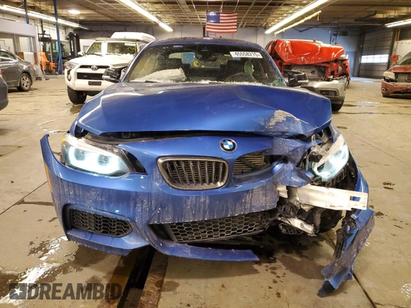2021 BMW 2 Series M240i xDrive with VIN WBA2J7C07M7J59957, listed as a Copart auction lot 45558215 with 22,522 mi miles and Salvage Title. Bid and sale history available at carsss.com. Image 5.