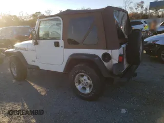 2002 Jeep Wrangler SE with VIN 1J4FA29P82P756330, listed as a Copart auction lot 83659574 with 156,901 mi miles and Salvage Title. Bid and sale history available at DreamBid. Image 2.