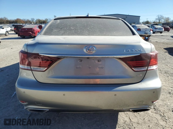 2017 Lexus LS 460 L with VIN JTHDL5EF2H5008214, listed as a Copart auction lot 81721354 with 87,923 mi miles and Salvage title. Bid and sale history available at DreamBid. Image 6.