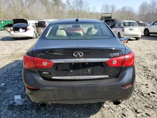 2014 Infiniti Q50 Premium with VIN JN1BV7AR2EM689221, listed as a Copart auction lot 46914095 with 113,015 mi miles and Salvage Title. Bid and sale history available at carsss.com. Image 6.