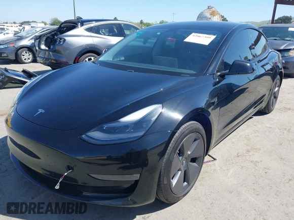 2021 Tesla Model 3 Long Range with VIN 5YJ3E1EB2MF065583, listed as a IAAI auction lot 42067399 with 52,333 mi miles. Bid and sale history available at carsss.com. Image 20.
