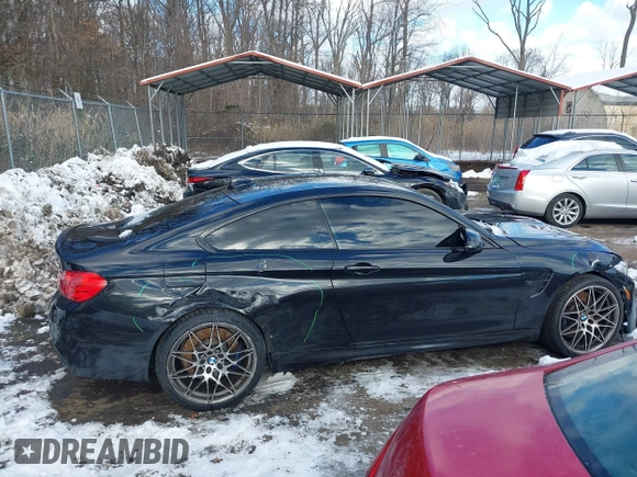 2017 BMW M4 with VIN WBS3R9C51HK709916, listed as a IAAI auction lot 41223578 with 24,225 mi miles. Bid and sale history available at carsss.com. Image 14.