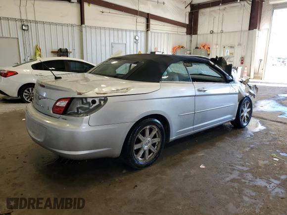 2008 Chrysler Sebring Limited with VIN 1C3LC65M68N254463, listed as a Copart auction lot 81601714 with 0 mi miles and Non Repairable. Bid and sale history available at carsss.com. Image 3.