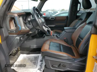 2021 Ford Bronco с VIN 1FMEE5DP6MLA88337, выставлен на аукционе Copart как лот 76057734 с пробегом 31 846 миль миль и Списание • Salvage title. История ставок и продаж доступна на DreamBid. Изображение 7.