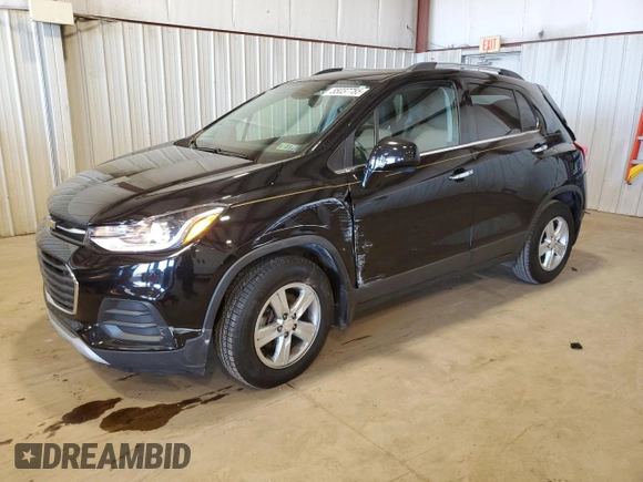 2020 Chevrolet Trax LT with VIN 3GNCJLSB8LL225095, listed as a Copart auction lot 55037785 with 38,443 mi miles and Salvage Title. Bid and sale history available at DreamBid. Image 1.