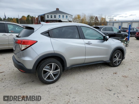 2021 Honda HR-V EX with VIN 3CZRU6H50MM705392, listed as a Copart auction lot 77876304 with 19,547 mi miles and Salvage Title. Bid and sale history available at carsss.com. Image 3.