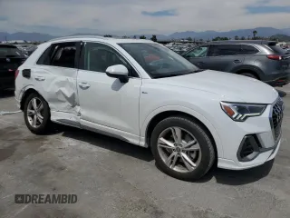2022 Audi Q3 S line Premium Plus with VIN WA1EECF35N1084418, listed as a Copart auction lot 52442845 with 23,701 mi miles and Salvage Title. Bid and sale history available at carsss.com. Image 4.